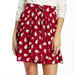 Peach Love  California elephant print skirt